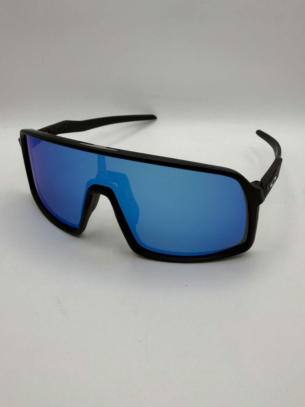 Oakley Sutro Sunglasses Black Frame Blue Lens With Box, Case, & Accessories
